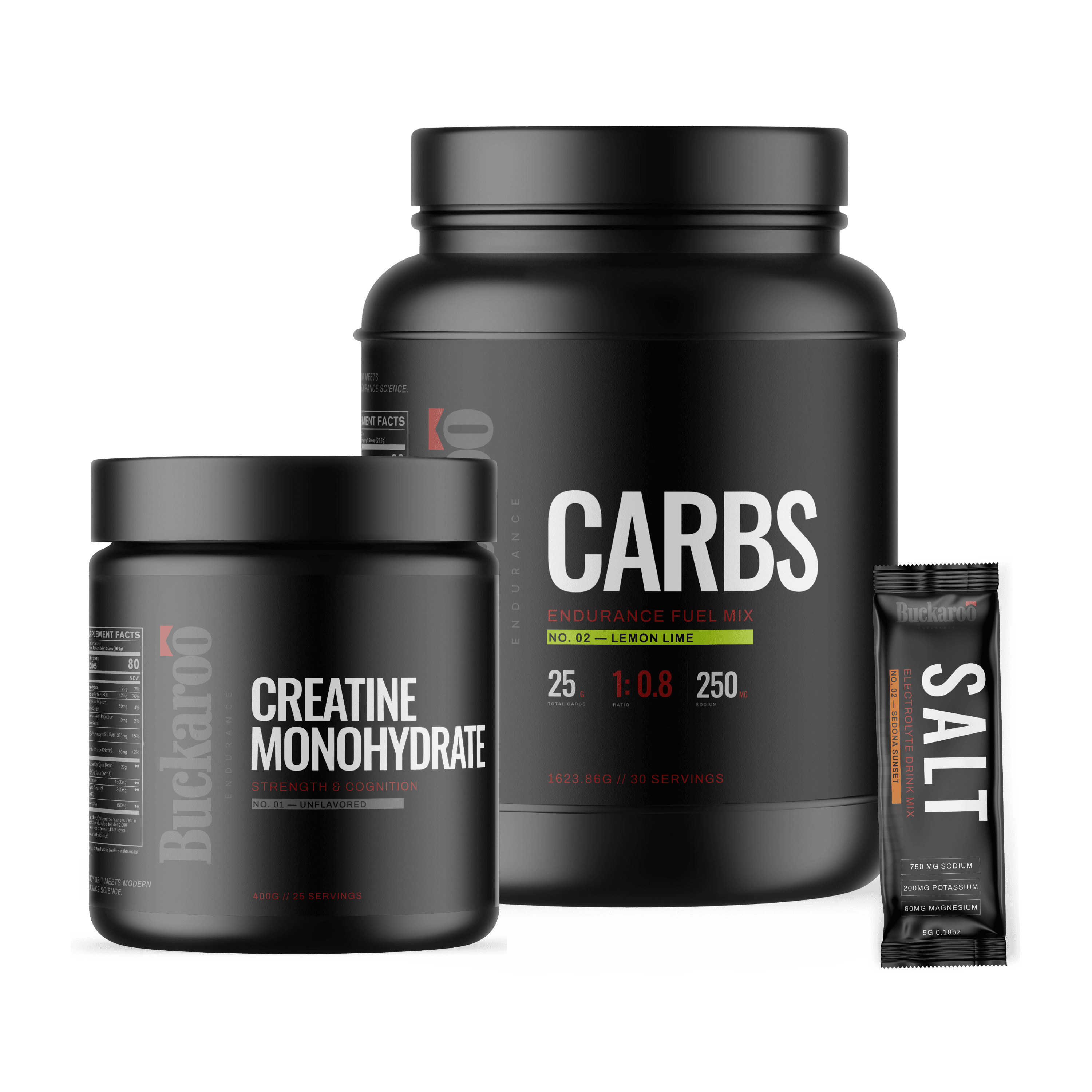 Buckaroo Endurance: The Big Three — CARBS, Creatine Monohydrate, and SALT.